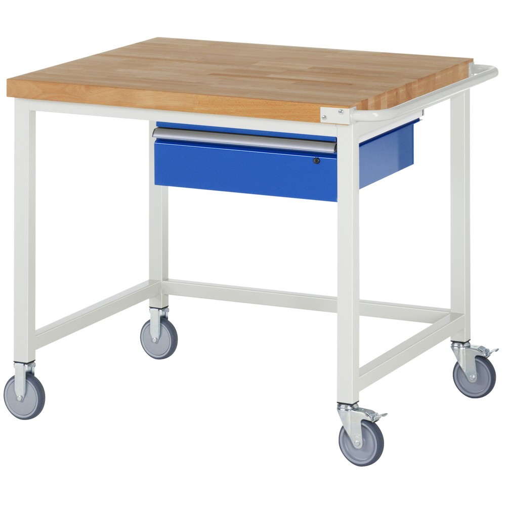 Produktabbildung Nr. 1: RAU mobile Werkbank Serie 8000, HxBxT 880 x 1.000 x 900 mm, mit 1 Schublade rechts