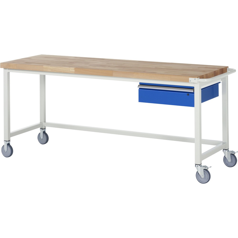 Produktabbildung Nr. 1: RAU mobile Werkbank Serie 8000, HxBxT 880 x 2.000 x 700 mm, mit 1 Schublade rechts