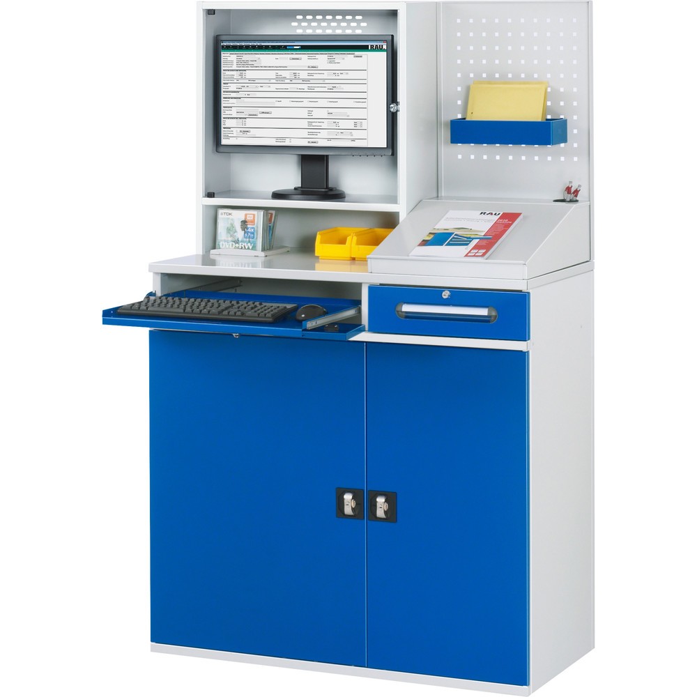 Produktabbildung Nr. 2: RAU Poste de travail informatique avec boîtier d'écran, fixe
