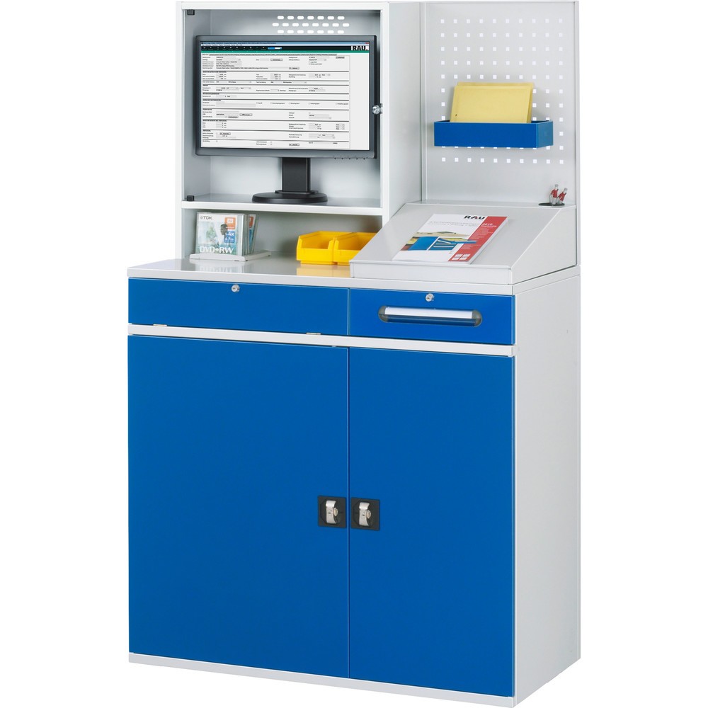 Produktabbildung Nr. 3: RAU Poste de travail informatique avec boîtier d'écran, fixe