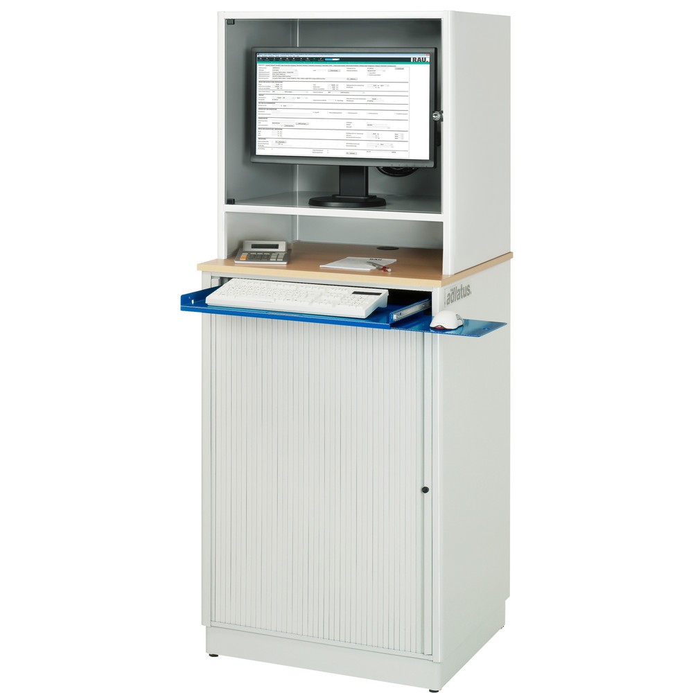 Produktabbildung Nr. 5: RAU Poste informatique, porte-clavier coulissant, 1 tiroir, fixe