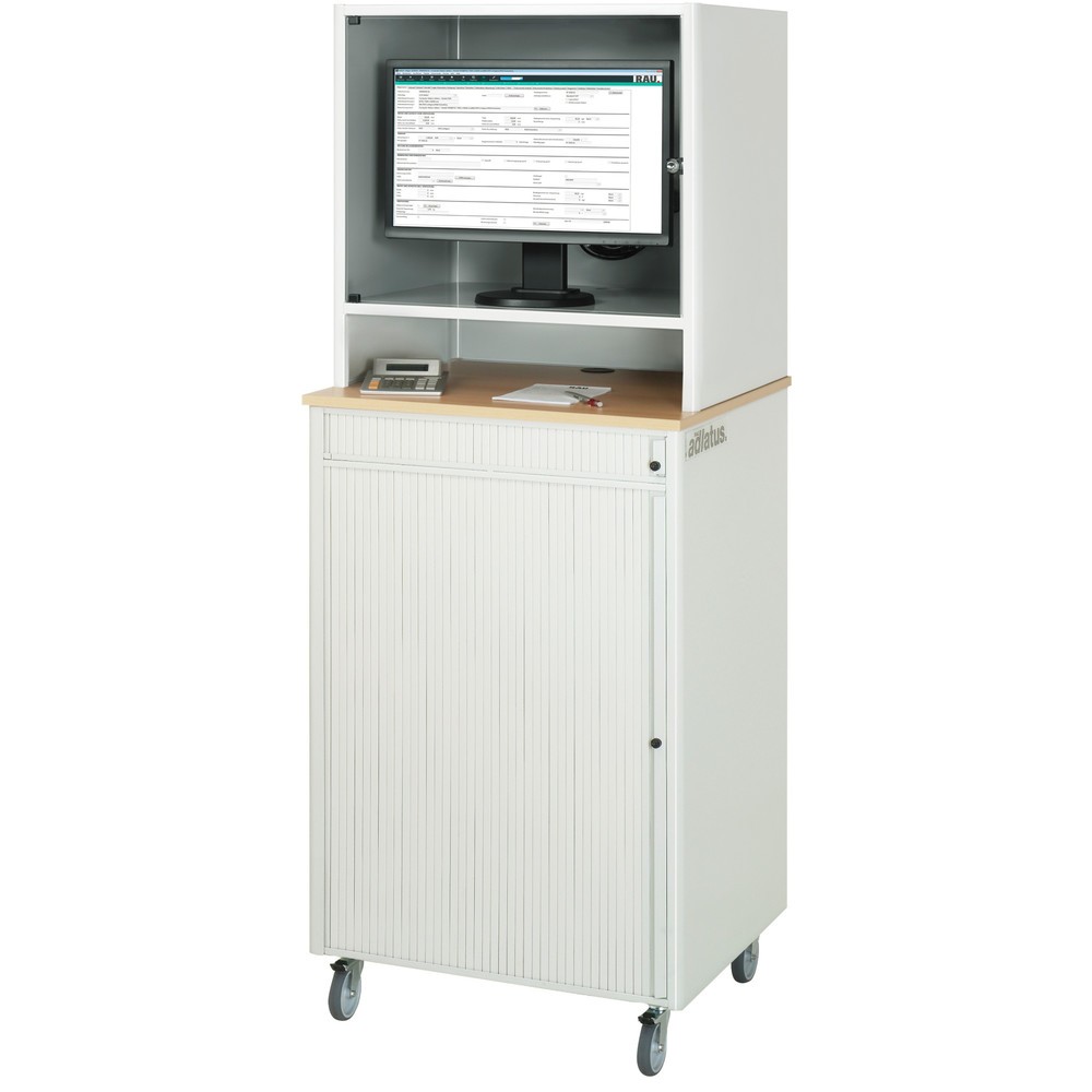 Produktabbildung Nr. 3: RAU Poste informatique, porte-clavier coulissant, 1 tiroir, mobile