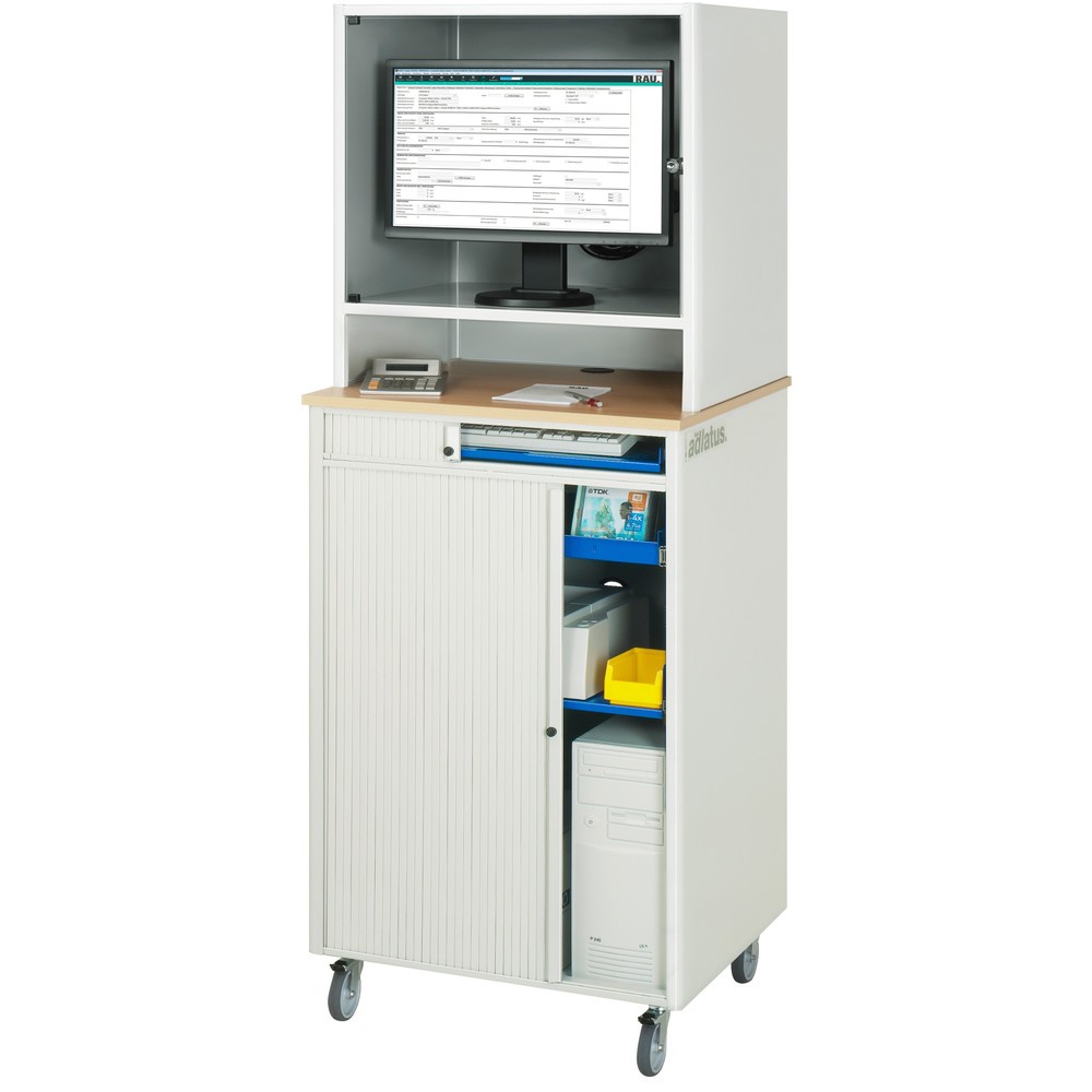Produktabbildung Nr. 4: RAU Poste informatique, porte-clavier coulissant, 1 tiroir, mobile