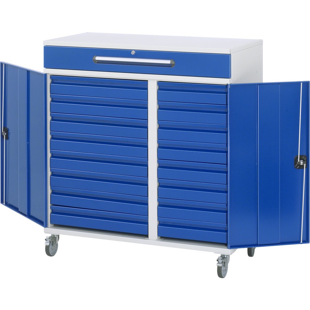 Produktabbildung Nr. 4: RAU Pupitre mobile, HxlxP 1 185 x 1 100 x 520 mm, tiroirs 16 x 80, 1 x 120 mm