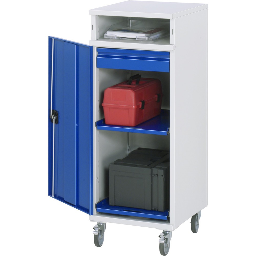 Illustration du produit: RAU Pupitre mobile, HxlxP 1 185 x 450 x 520 mm, tiroir 1 x 80 mm