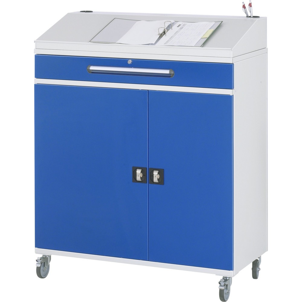Produktabbildung Nr. 2: RAU Pupitre mobile, HxlxP 1 235-1 345 x 1 100 x 520 mm, tiroirs 2 x 80, 1 x 120 mm
