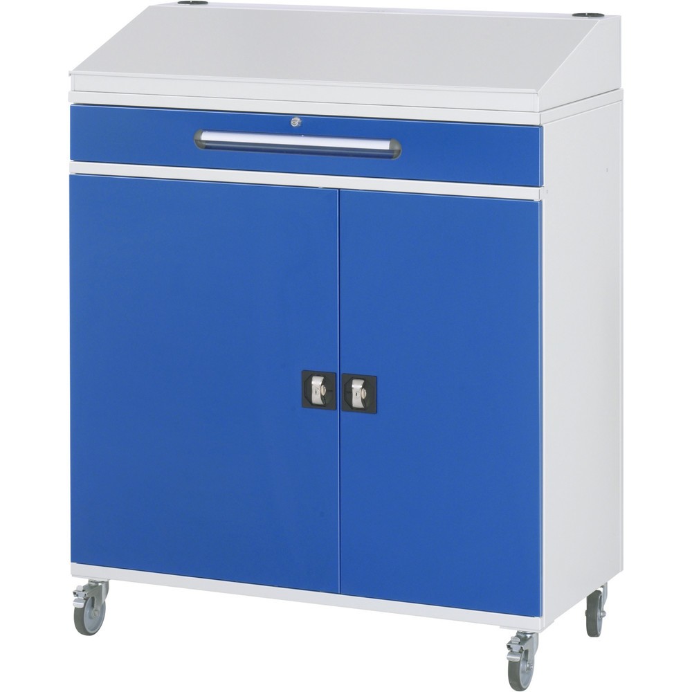 Produktabbildung Nr. 3: RAU Pupitre mobile, HxlxP 1 235-1 345 x 1 100 x 520 mm, tiroirs 2 x 80, 1 x 120 mm