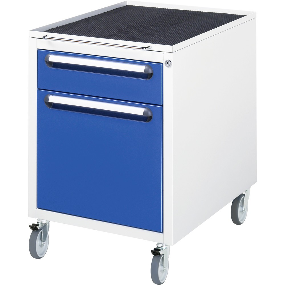 Produktabbildung: RAU Roll-Container, HxBxT 690 x 480 x 600 mm, mit 2 Schubladen