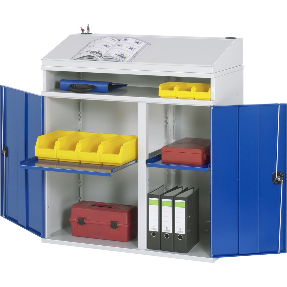 Produktabbildung: RAU Stehpult, HxBxT 1.110-1.220 x 1.100 x 520 mm, ohne Schubladen