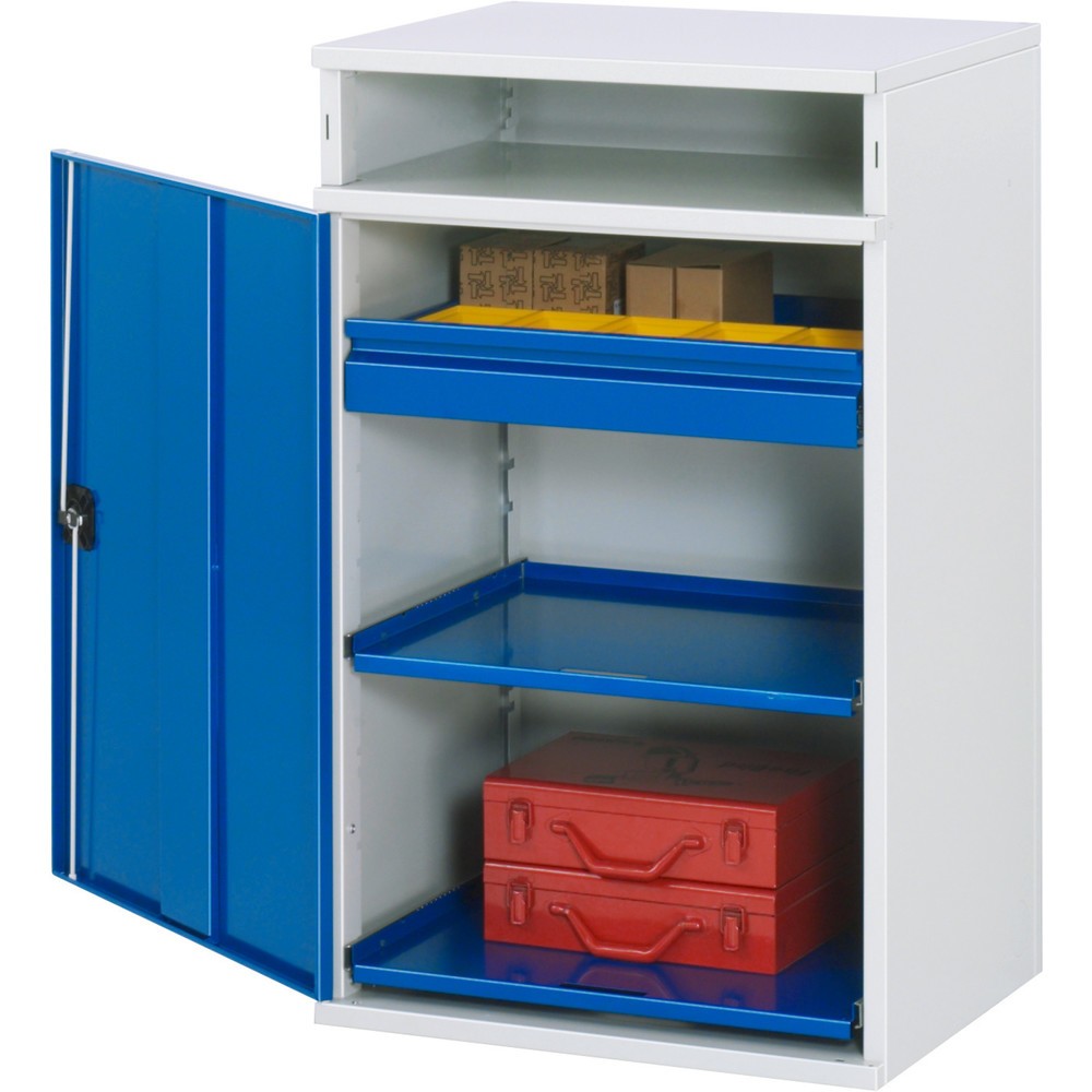 Produktabbildung Nr. 1: RAU Pultschrank, HxBxT 1.060 x 650 x 520 mm, Schubladen 1 x 80 mm