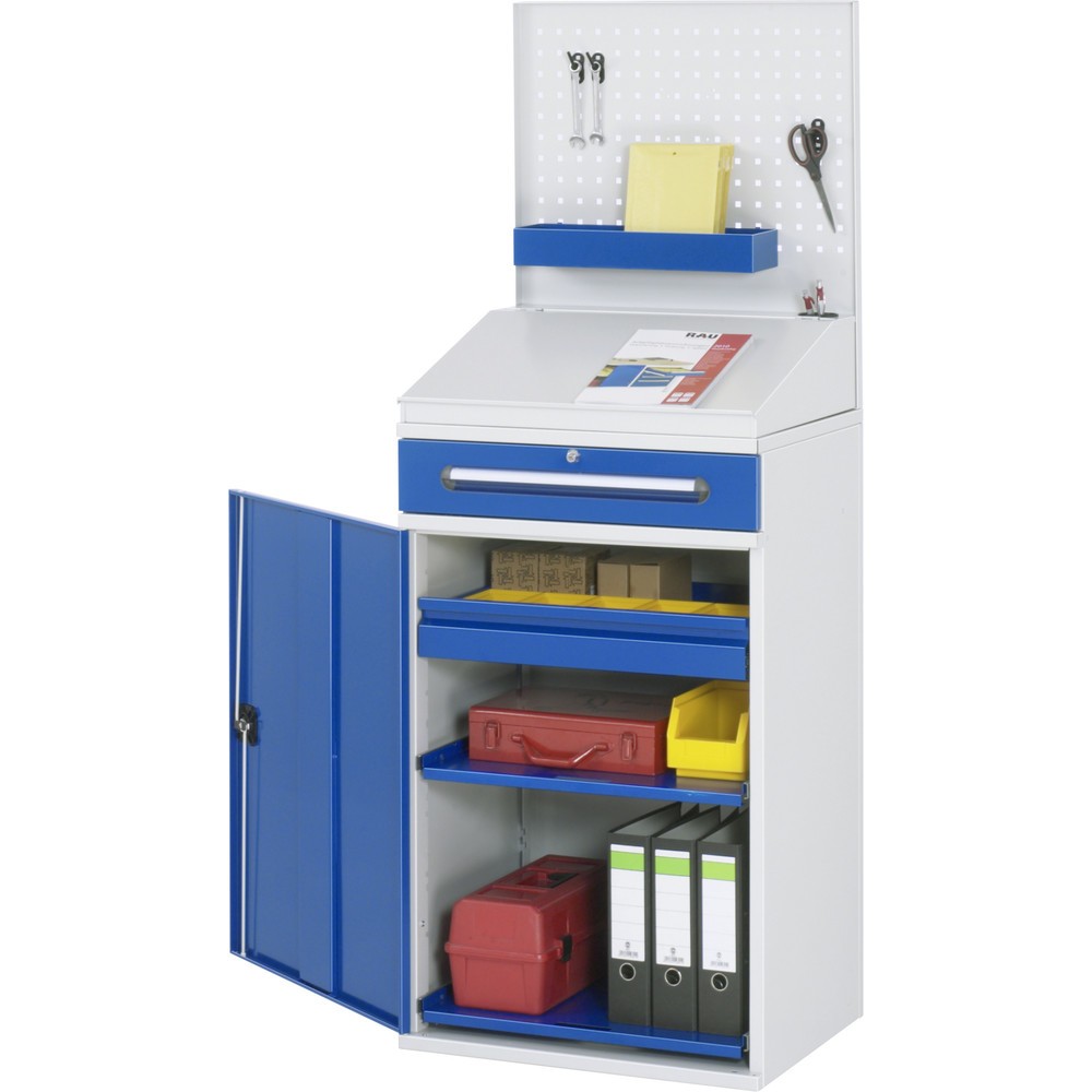 Produktabbildung Nr. 3: RAU Stehpult, HxBxT 1.110-1.770 x 650 x 520 mm, Schubladen 1 x 80, 1 x 120 mm