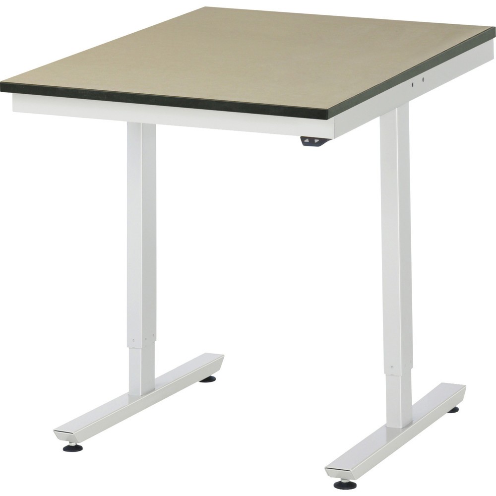 Illustration du produit: RAU Table de travail à réglage électrique de la hauteur Série adlatus 300, HxlxP 720-1 120 x 750 x 1 000 mm, plan de travail en MDF