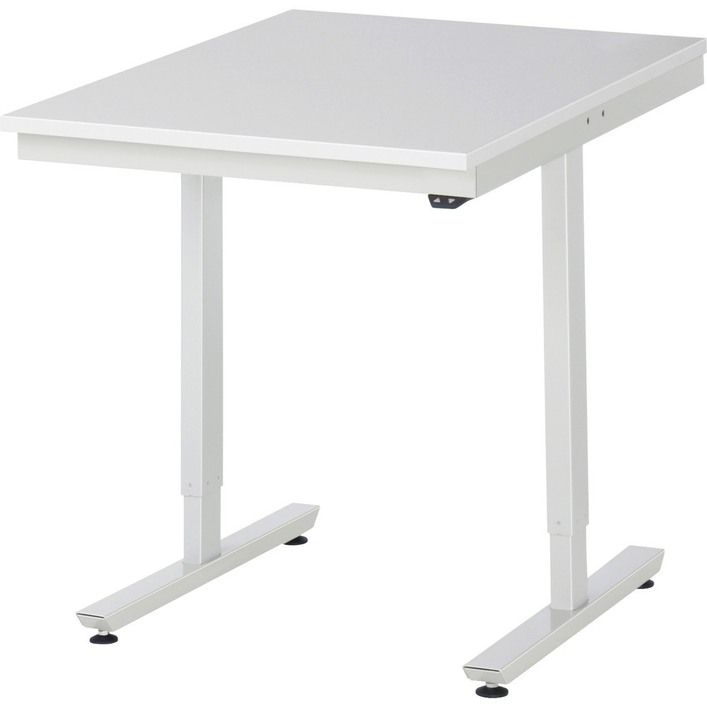 Illustration du produit: RAU Table de travail à réglage électrique de la hauteur Série adlatus 300, HxlxP 720-1 120 x 750 x 1 000 mm, plan de travail en revêtement mélamine EGB