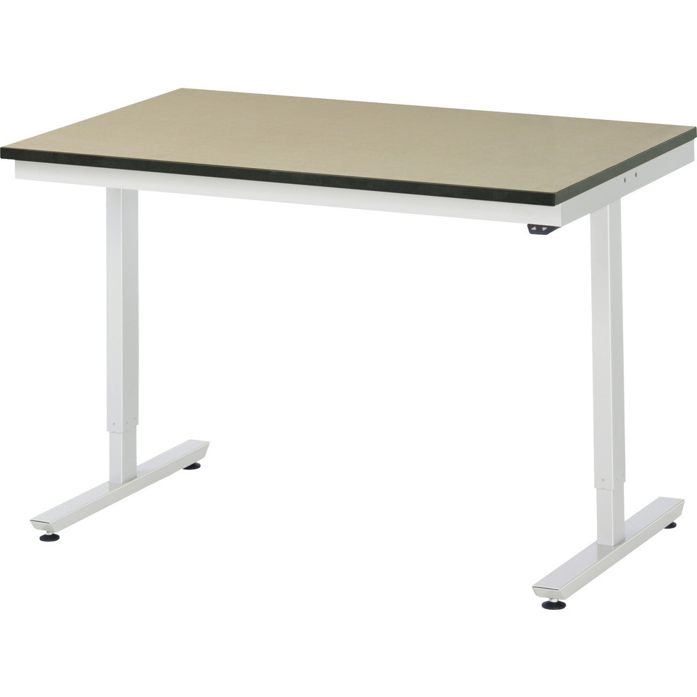 Illustration du produit: RAU Table de travail à réglage électrique de la hauteur Série adlatus 300, HxlxP 720-1 120 x 1 250 x 800 mm, plan de travail en MDF