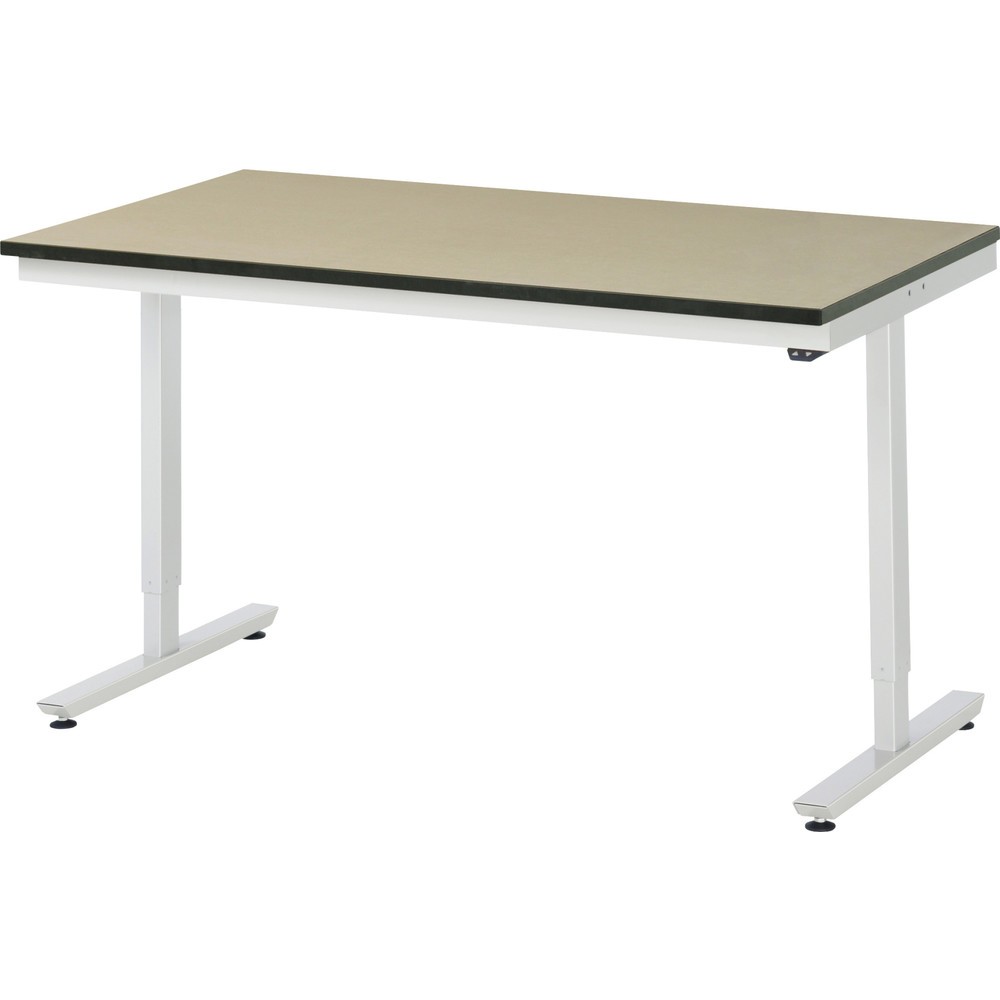 Illustration du produit: RAU Table de travail à réglage électrique de la hauteur Série adlatus 300, HxlxP 720-1 120 x 1 500 x 800 mm, plan de travail en MDF