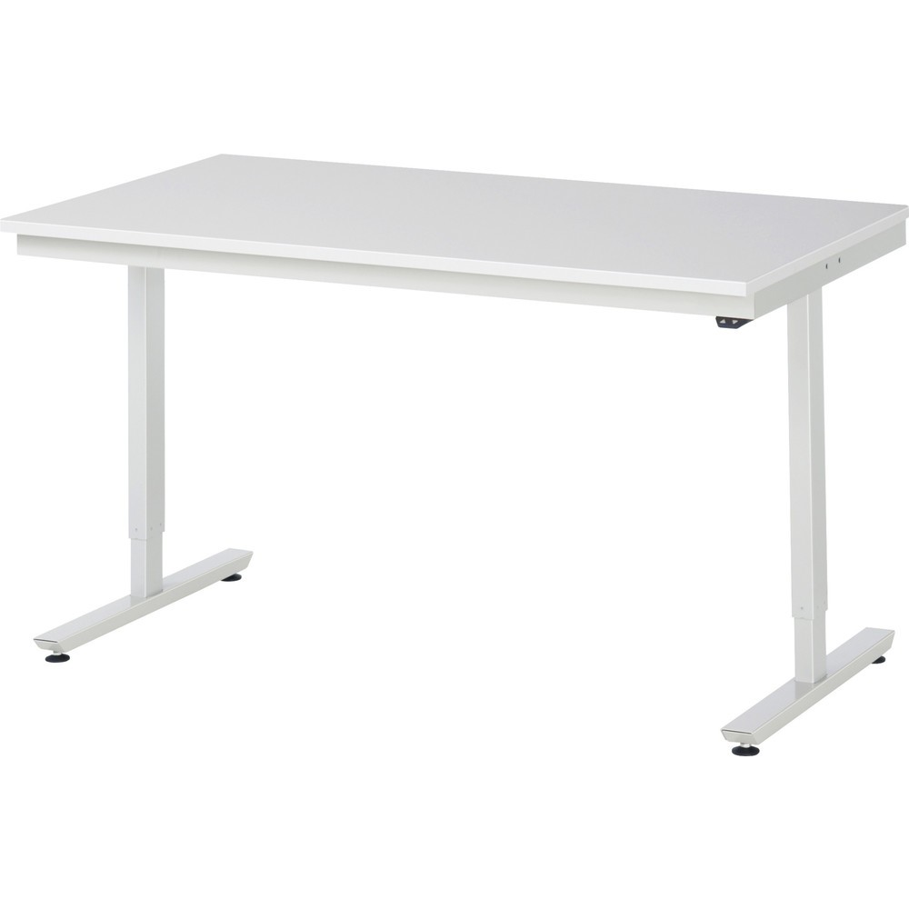 Illustration du produit: RAU Table de travail à réglage électrique de la hauteur Série adlatus 300, HxlxP 720-1 120 x 1 500 x 800 mm, plan de travail avec revêtement en mélamine