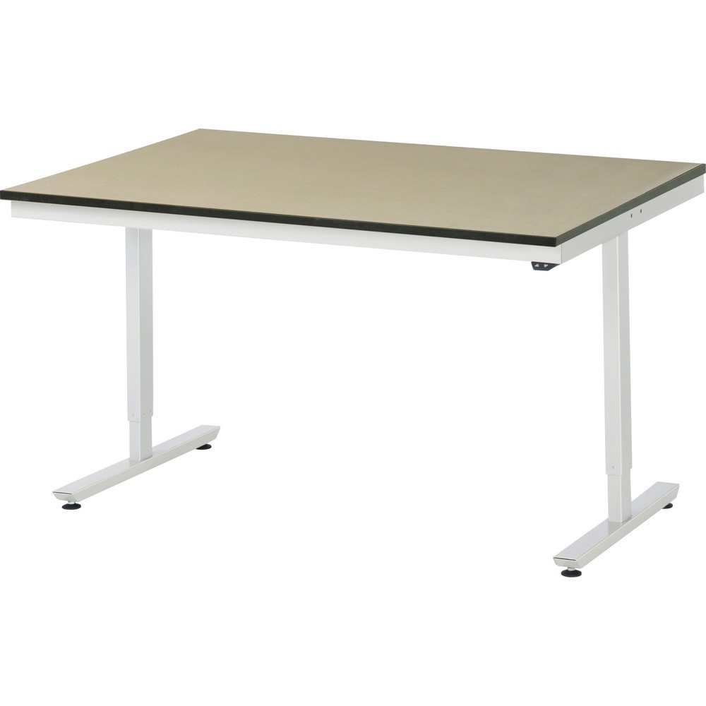 Illustration du produit: RAU Table de travail à réglage électrique de la hauteur Série adlatus 300, HxlxP 720-1 120 x 1 500 x 1 000 mm, plan de travail en MDF