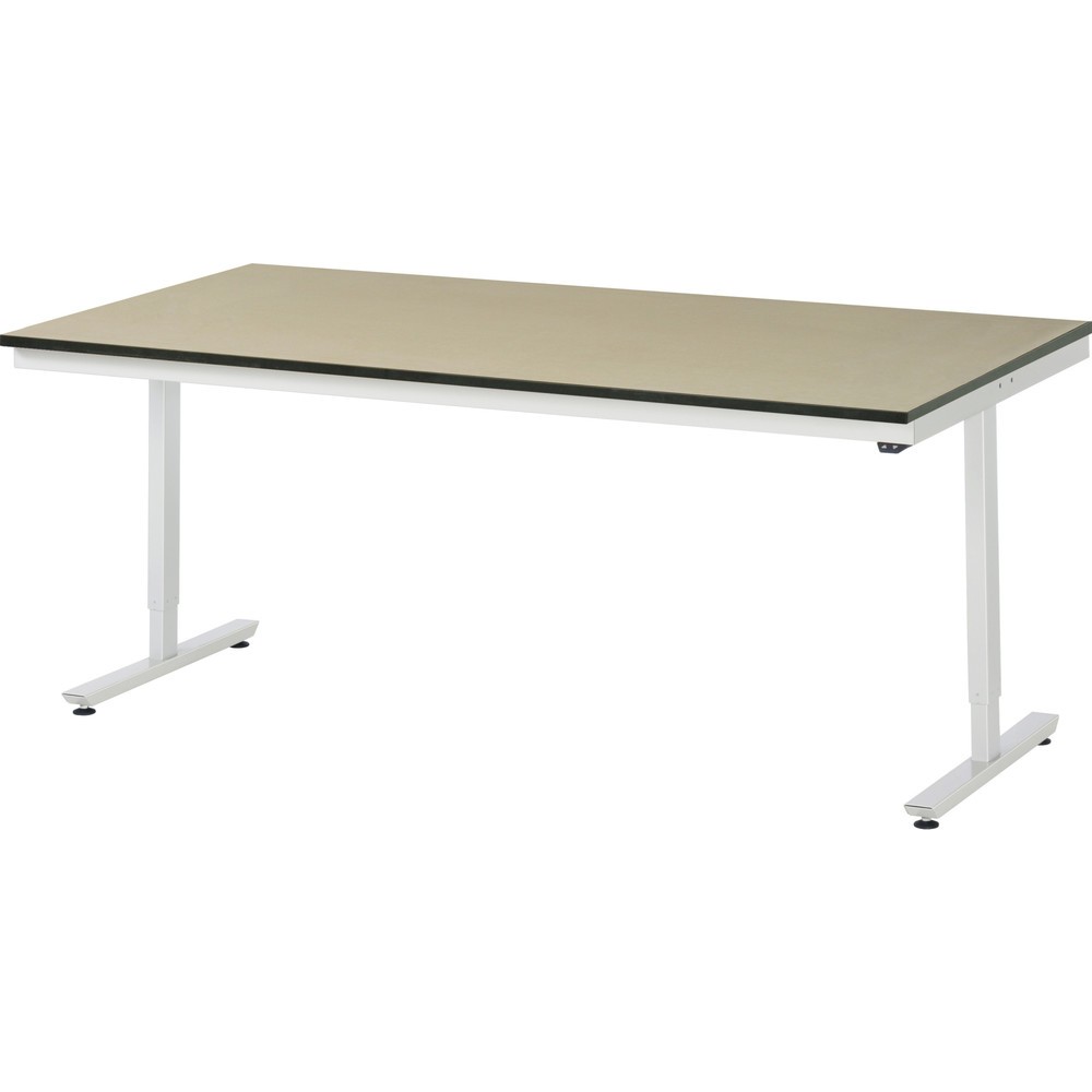 Illustration du produit: RAU Table de travail à réglage électrique de la hauteur Série adlatus 300, HxlxP 720-1 120 x 2 000 x 1 000 mm, plan de travail en MDF