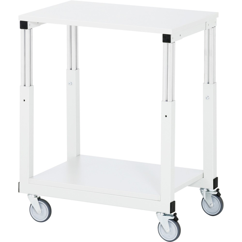 Illustration du produit: RAU Table de travail mobile Série E, HxlxP 650-1 000 x 500 x 700 mm, plan de travail avec revêtement en mélamine