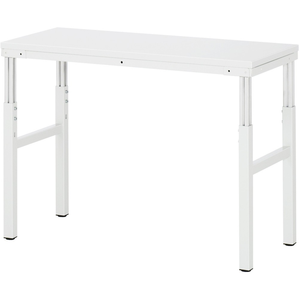 Illustration du produit: RAU Table de travail Série E, HxlxP 650-1 000 x 1 200 x 500 mm, plan de travail avec revêtement en mélamine EGB