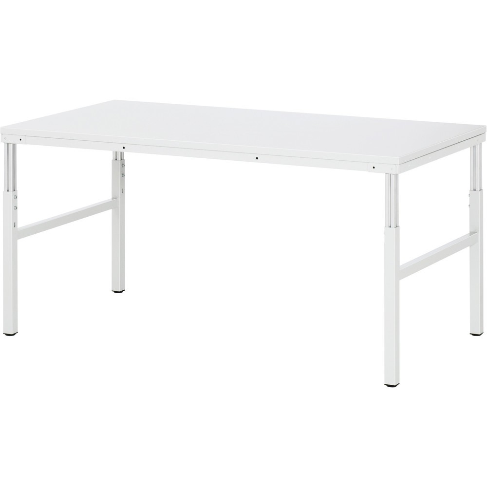 Produktabbildung Nr. 1: RAU Table de travail Série E, HxlxP 650-1 000 x 1 800 x 900 mm, plan de travail avec revêtement en mélamine