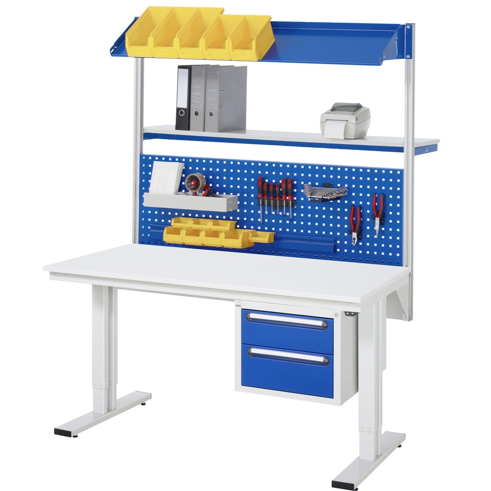 Produktabbildung Nr. 4: RAU Table pour poste de travail à réglage électrique de la hauteur série adlatus 300, HxlxP 720-1 120 x 1 250 x 800 mm, plan de travail en MDF