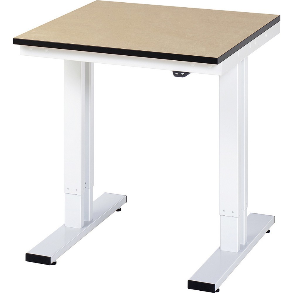 Illustration du produit: RAU Table pour poste de travail à réglage électrique de la hauteur série adlatus 300, HxlxP 720-1 120 x 750 x 800 mm, plan de travail en MDF