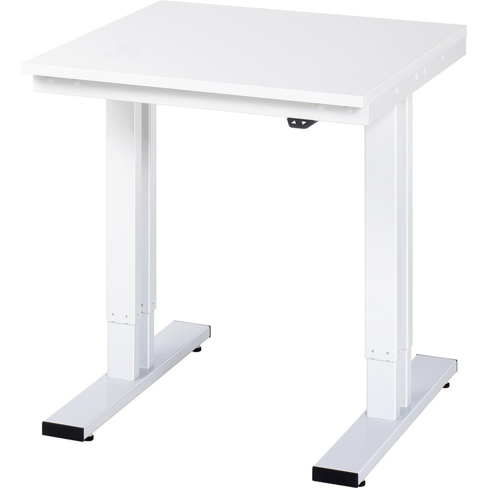 Illustration du produit: RAU Table pour poste de travail à réglage électrique de la hauteur série adlatus 300, HxlxP 720-1 120 x 750 x 800 mm, plan de travail en mélaminé