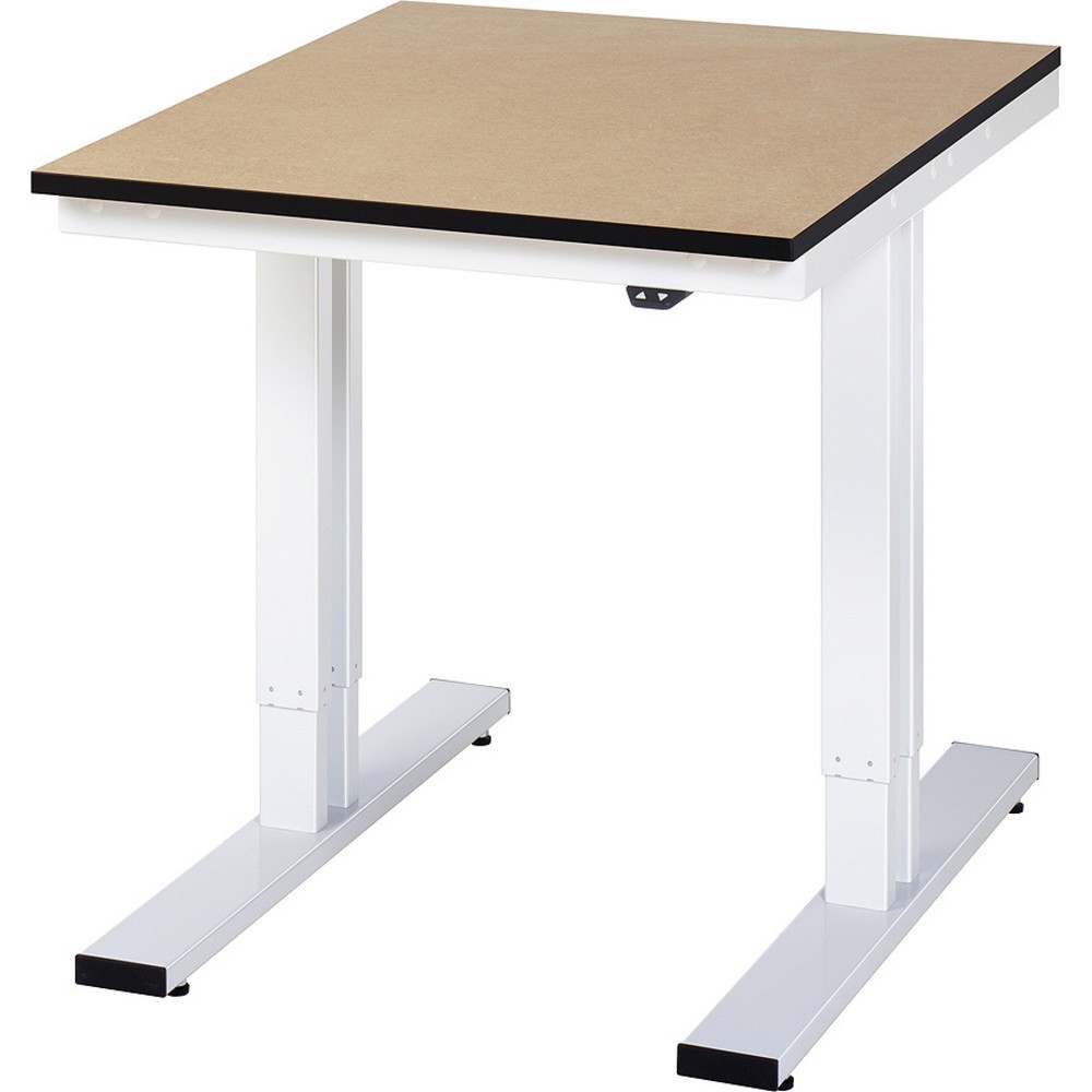 Illustration du produit: RAU Table pour poste de travail à réglage électrique de la hauteur série adlatus 300, HxlxP 720-1 120 x 750 x 1 000 mm, plan de travail en MDF