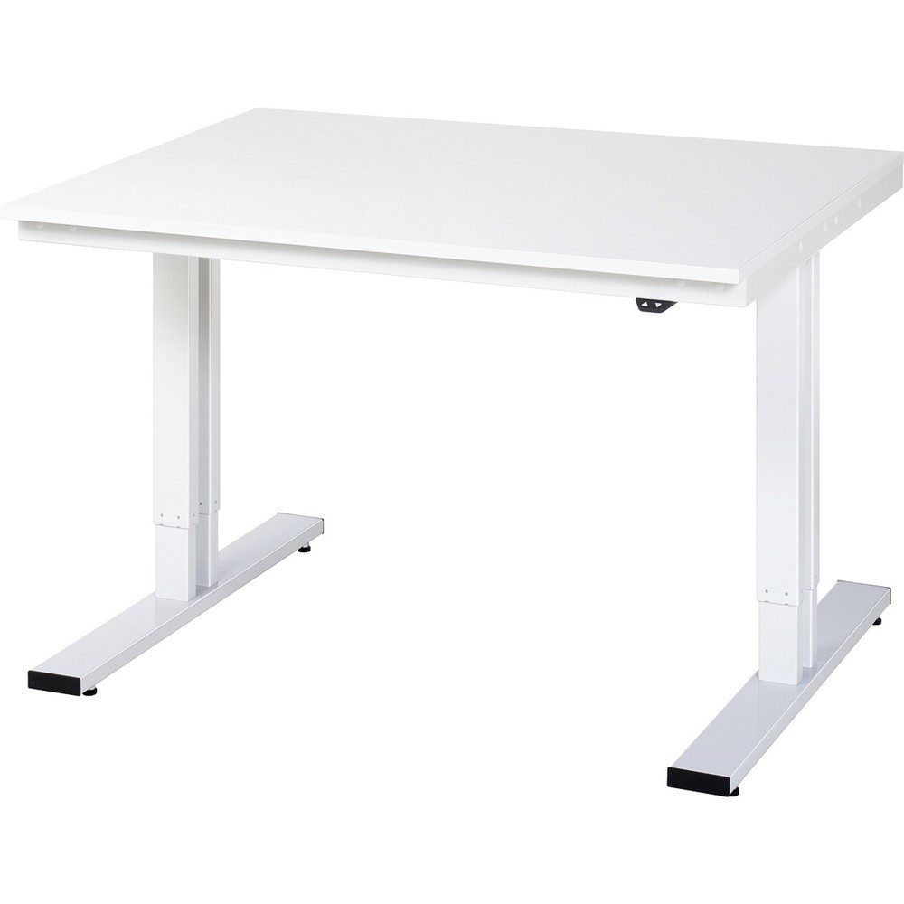 Illustration du produit: RAU Table pour poste de travail à réglage électrique de la hauteur série adlatus 300, HxlxP 720-1 120 x 1 250 x 1 000 mm, plan de travail en mélaminé