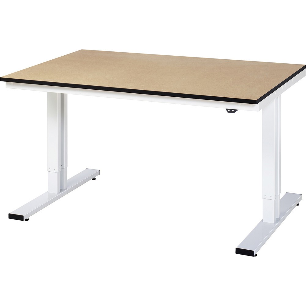 Illustration du produit: RAU Table pour poste de travail à réglage électrique de la hauteur série adlatus 300, HxlxP 720-1 120 x 1 500 x 1 000 mm, plan de travail en MDF