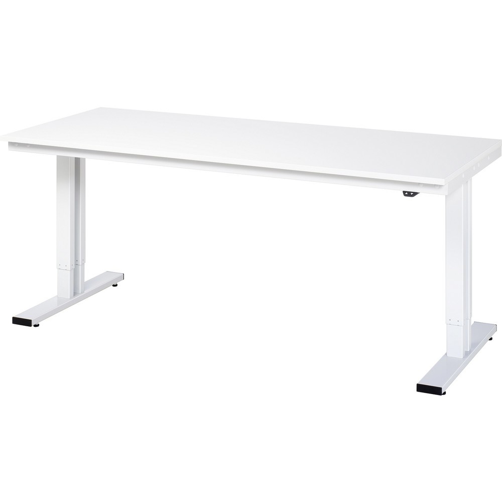 Illustration du produit: RAU Table pour poste de travail à réglage électrique de la hauteur série adlatus 300, HxlxP 720-1 120 x 2 000 x 800 mm, plan de travail en mélaminé