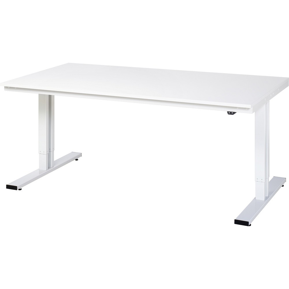 Illustration du produit: RAU Table pour poste de travail à réglage électrique de la hauteur série adlatus 300, HxlxP 720-1 120 x 2 000 x 1 000 mm, plan de travail en mélaminé
