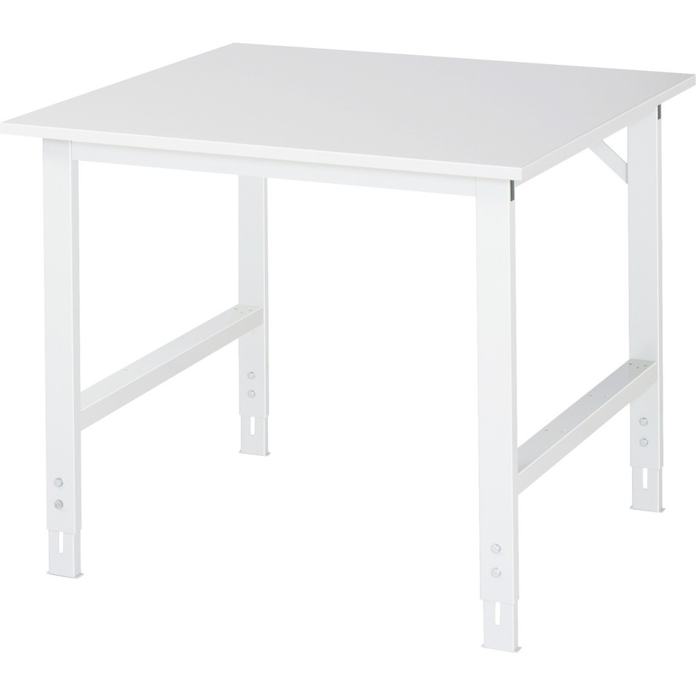 Produktabbildung Nr. 1: RAU Table pour poste de travail réglable en hauteur série TOM, HxlxP 760-1 080 x 1 000 x 1 000 mm, plan de travail mélaminé