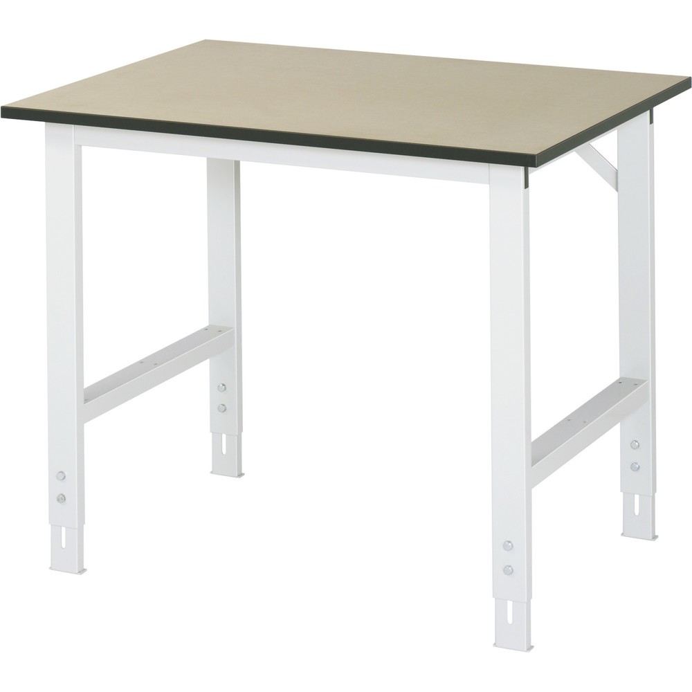 Illustration du produit: RAU Table pour poste de travail réglable en hauteur série TOM, HxlxP 760-1 080 x 1 000 x 800 mm, plan de travail MDF