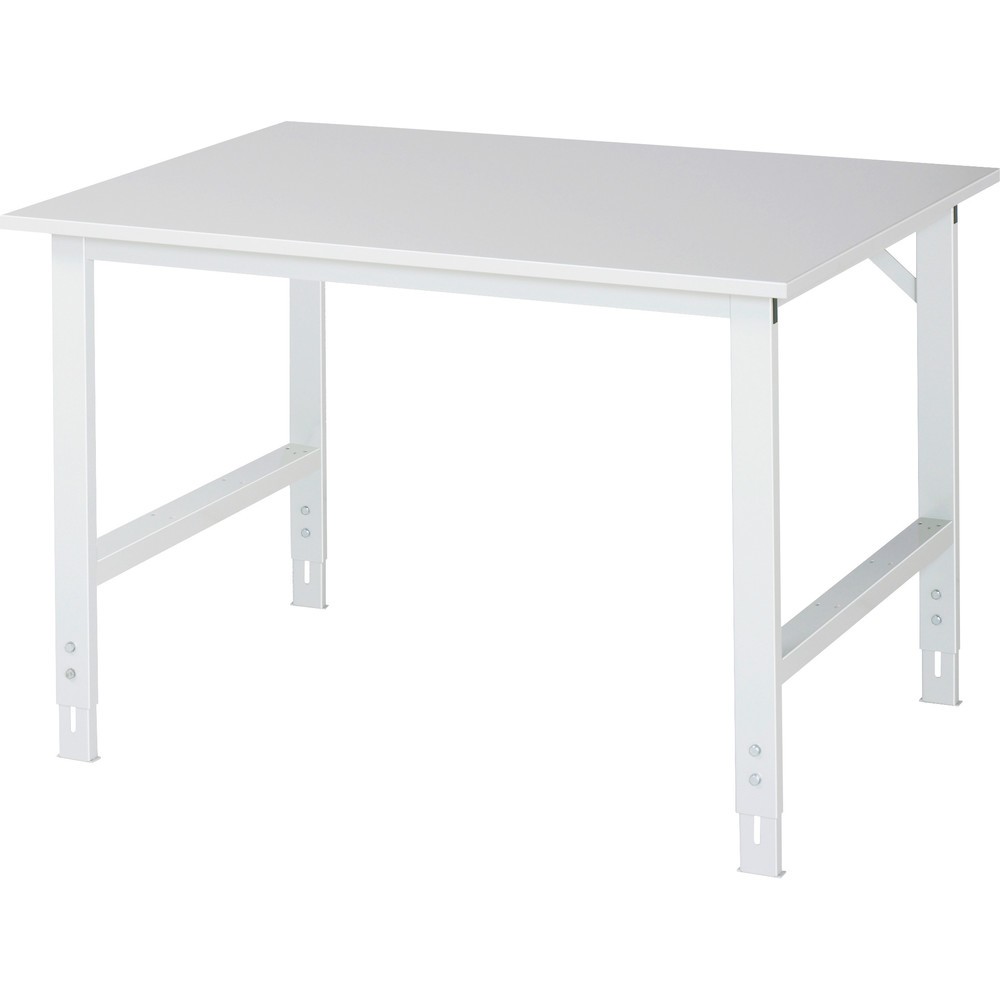 Illustration du produit: RAU Table pour poste de travail réglable en hauteur série TOM, HxlxP 760-1 080 x 1 250 x 1 000 mm, plan de travail EGB mélaminé