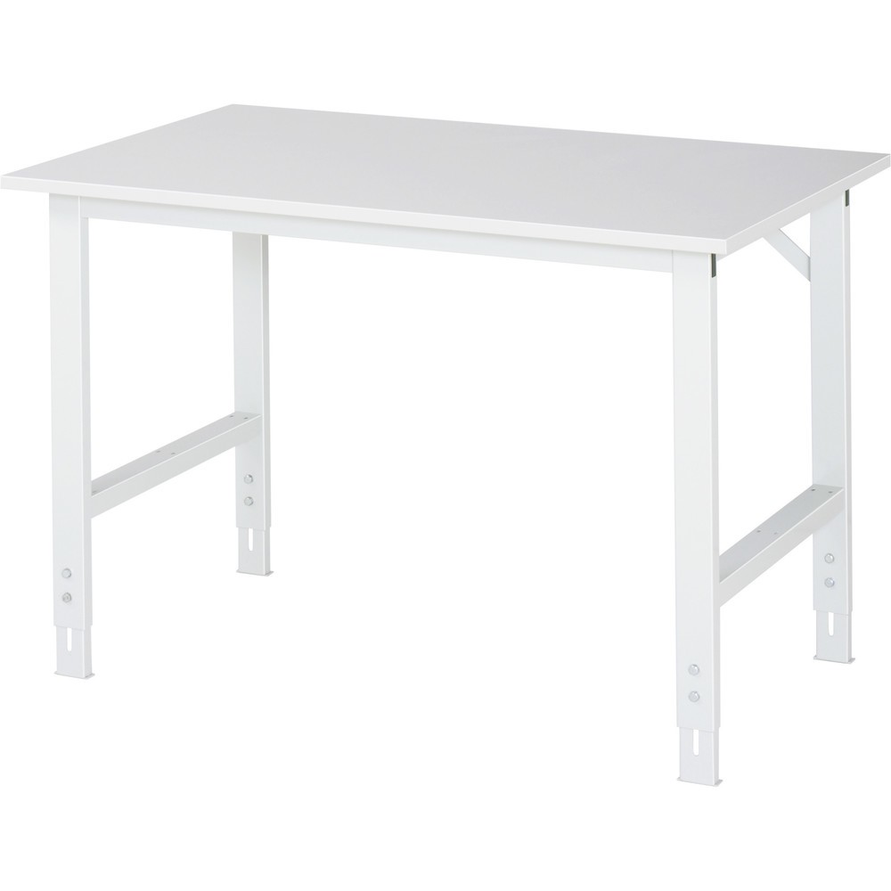 Illustration du produit: RAU Table pour poste de travail réglable en hauteur série TOM, HxlxP 760-1 080 x 1 250 x 800 mm, plan de travail mélaminé