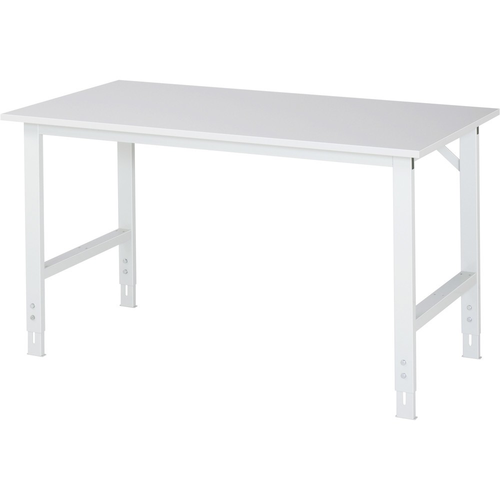 Illustration du produit: RAU Table pour poste de travail réglable en hauteur série TOM, HxlxP 760-1 080 x 1 500 x 800 mm, plan de travail mélaminé