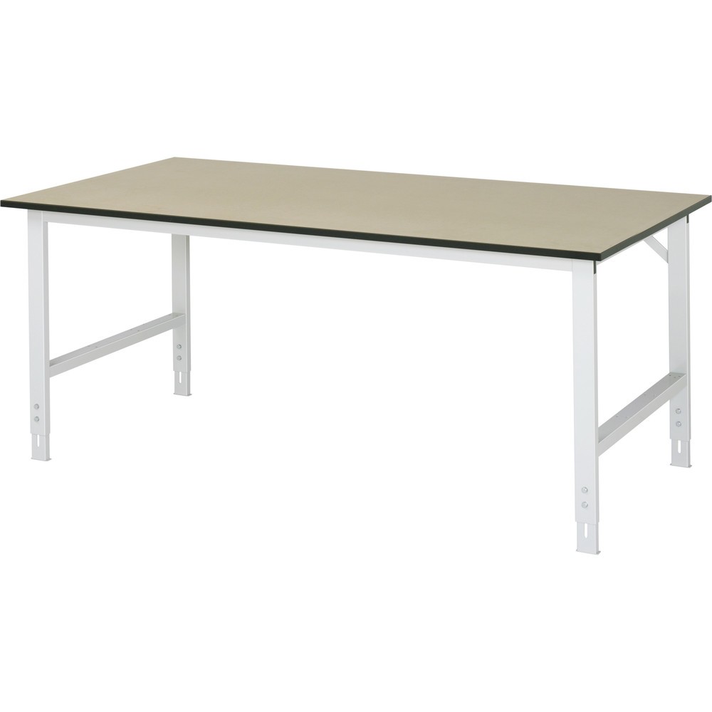 Produktabbildung Nr. 1: RAU Table pour poste de travail réglable en hauteur série TOM, HxlxP 760-1 080 x 2 000 x 1 000 mm, plan de travail MDF
