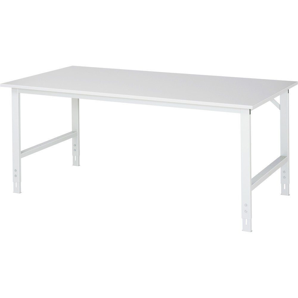 Produktabbildung Nr. 1: RAU Table pour poste de travail réglable en hauteur série TOM, HxlxP 760-1 080 x 2 000 x 1 000 mm, plan de travail EGB mélaminé
