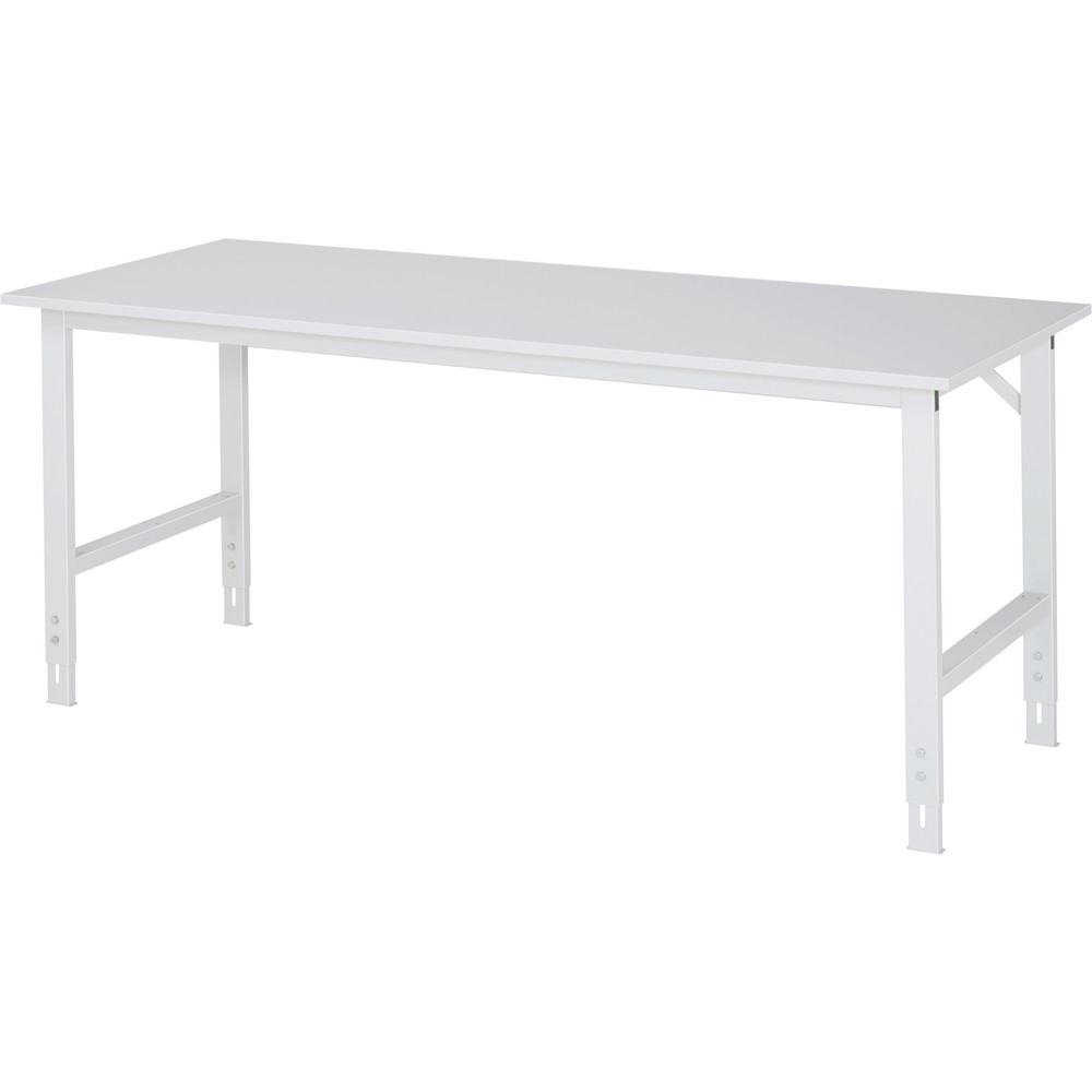 Illustration du produit: RAU Table pour poste de travail réglable en hauteur série TOM, HxlxP 760-1 080 x 2 000 x 800 mm, plan de travail mélaminé