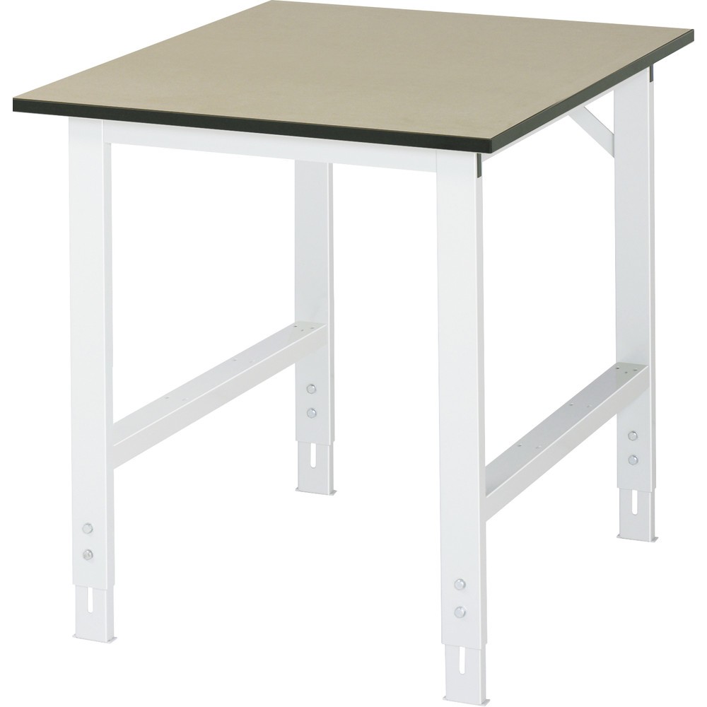 Illustration du produit: RAU Table pour poste de travail réglable en hauteur série TOM, HxlxP 760-1 080 x 750 x 1 000 mm, plan de travail MDF