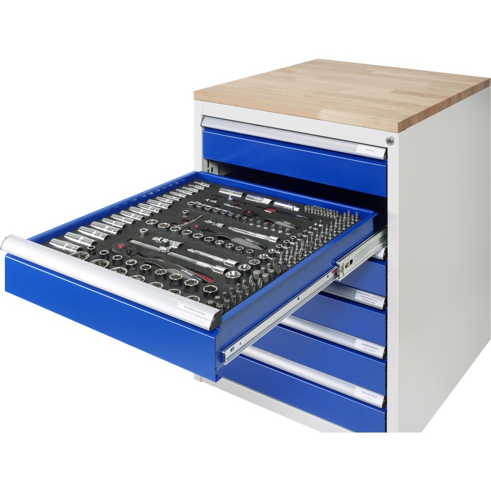 Produktabbildung Nr. 2: RAU Unterbau-Container Serie 7000, HxBxT 620 x 580 x 650 mm, 4 x 100%-Auszug-Schubladen 2 x 90, 2 x 180 mm