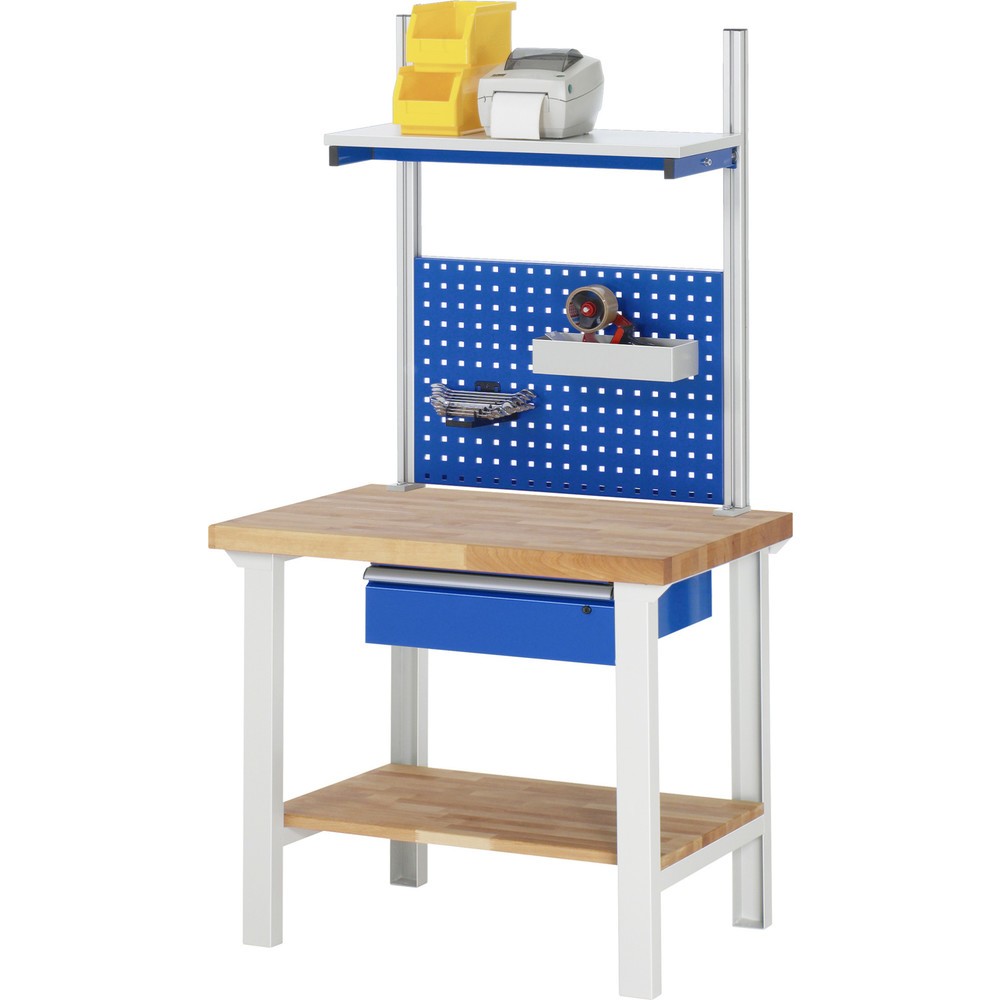 Produktabbildung Nr. 4: RAU Werkbank Serie 7000, HxBxT 840 x 1.000 x 700 mm, 1 Schublade, Griffleiste ErgoScript®