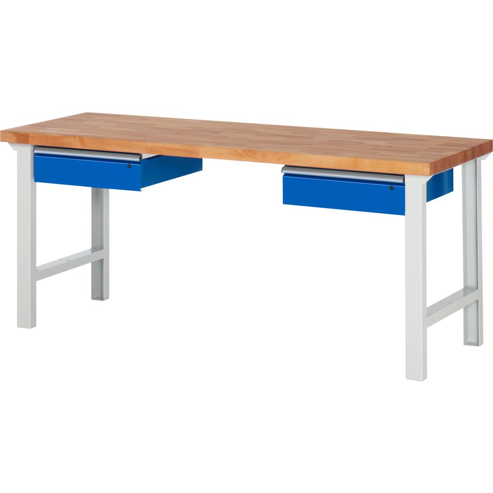 Produktabbildung Nr. 1: RAU Werkbank Serie 7000, HxBxT 840 x 2.000 x 700 mm, 2 Schubladen 2 x 150 mm