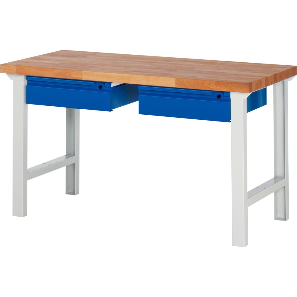 Produktabbildung Nr. 1: RAU Werkbank Serie 7000, HxBxT 840 x 1.500 x 700 mm, 2 Schubladen 2 x 150 mm