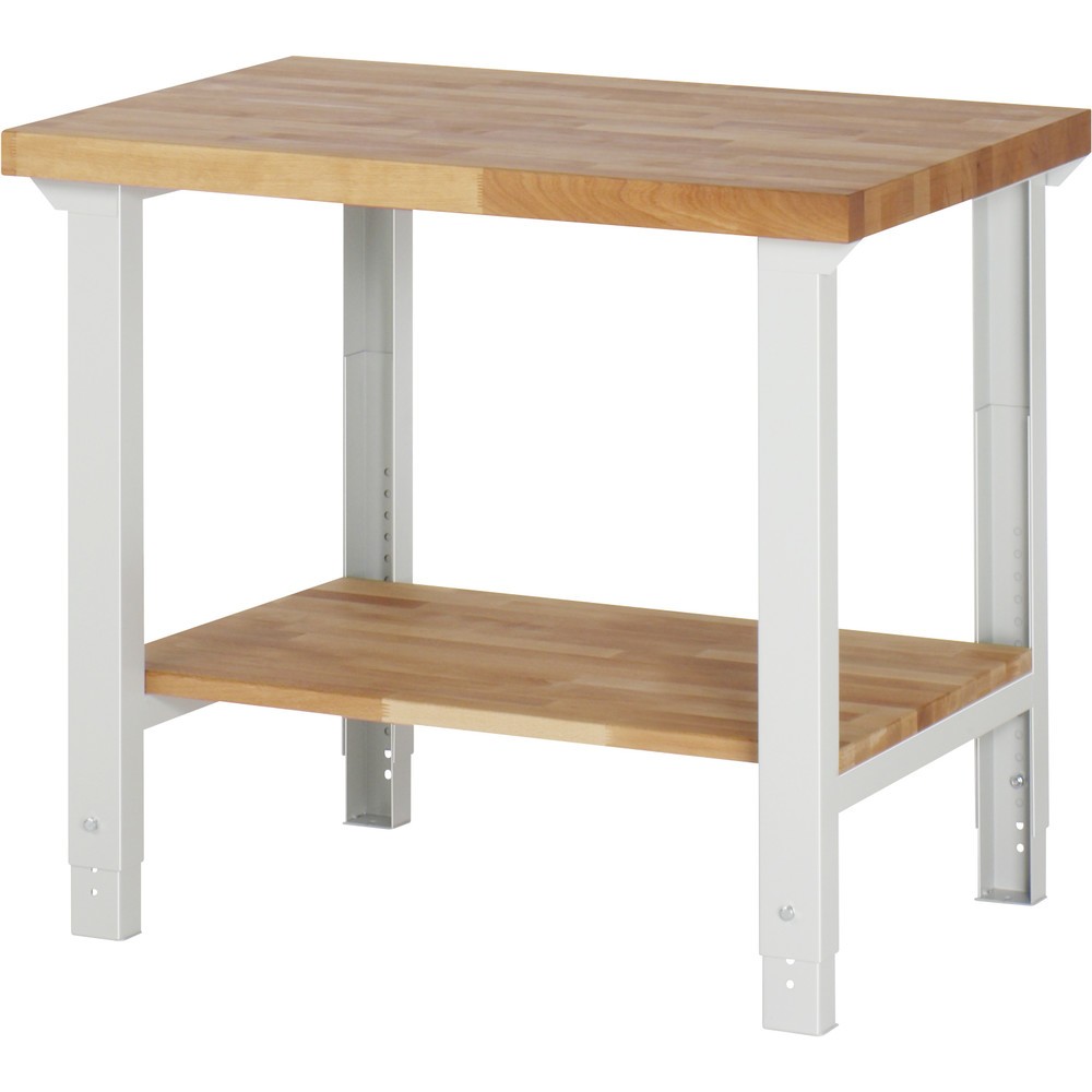 Produktabbildung Nr. 1: RAU Werkbank Serie 7000, HxBxT 790-1.140 x 1.000 x 700 mm, Ablageboden unten