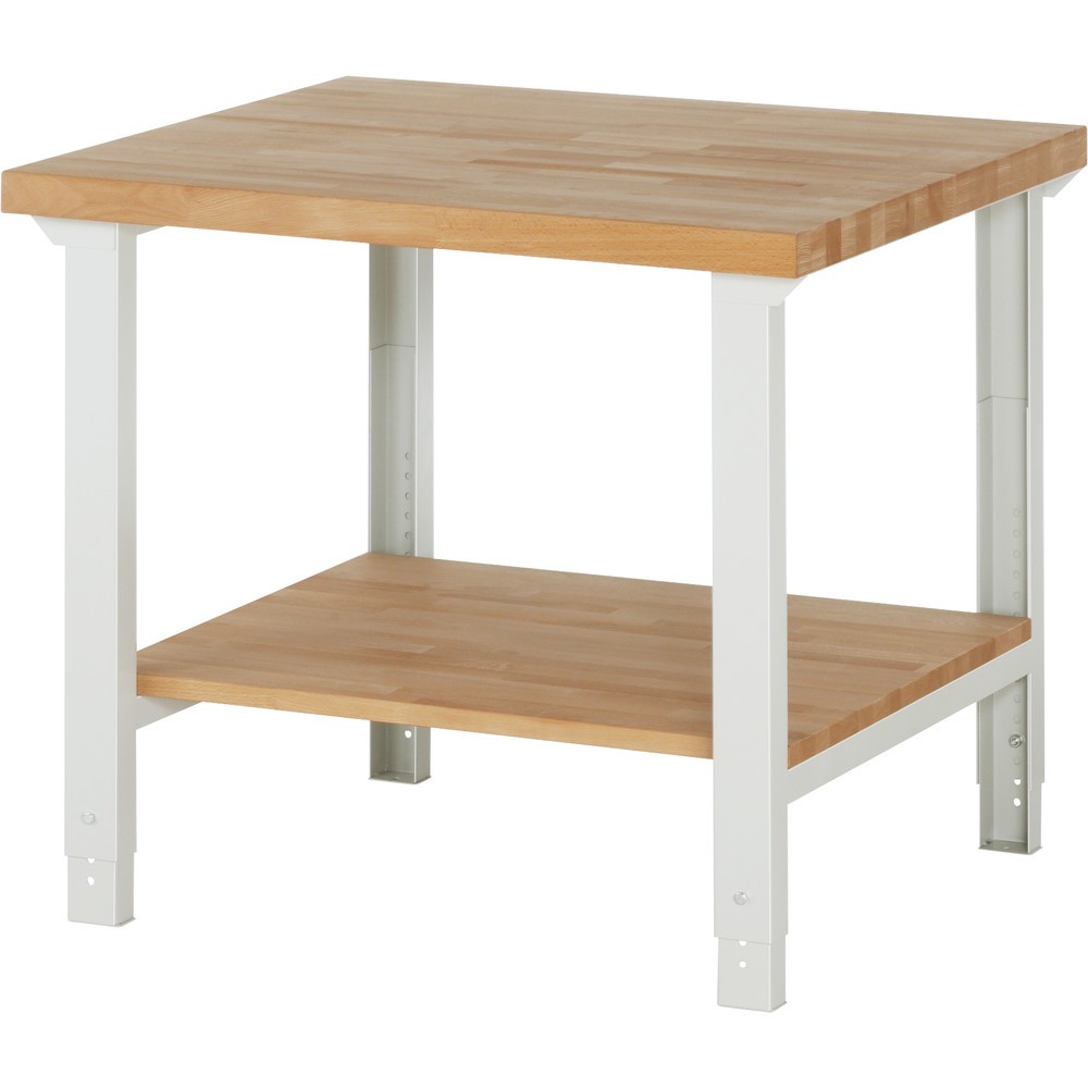 Produktabbildung Nr. 1: RAU Werkbank Serie 7000, HxBxT 790-1.140 x 1.000 x 900 mm, Ablageboden unten