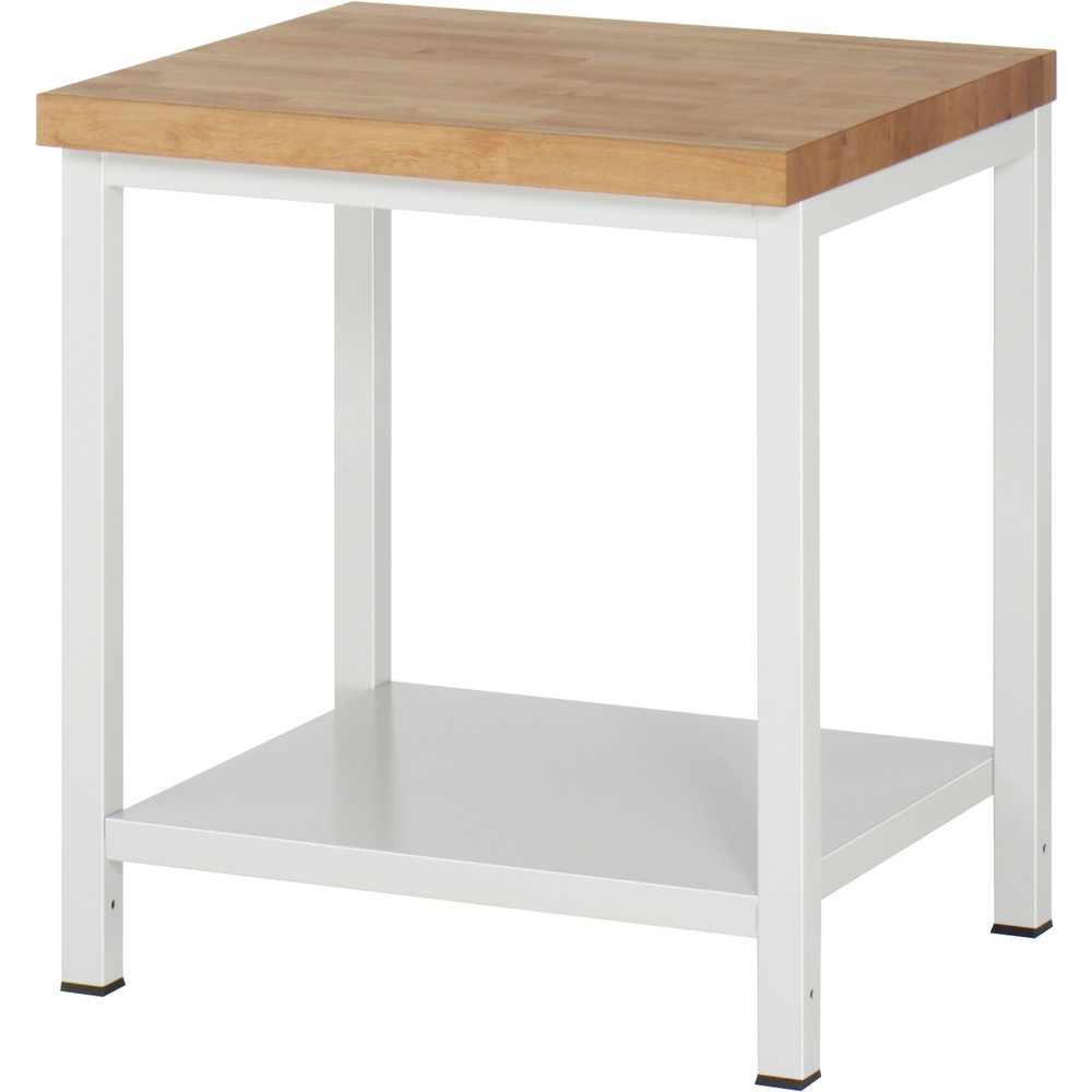 Produktabbildung: RAU Schwere Werkbank Serie 8000, 1 Ablageboden Tiefe 650 mm, HxBxT 840-1.040 x 750 x 700 mm