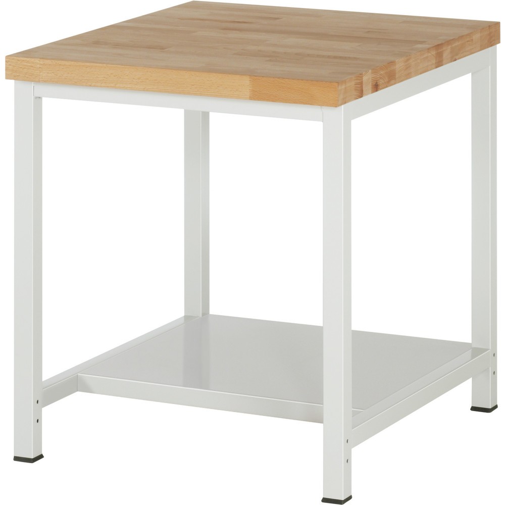 Produktabbildung: RAU Schwere Werkbank Serie 8000, 1 Ablageboden Tiefe 650 mm, HxBxT 840-1.040 x 750 x 900 mm